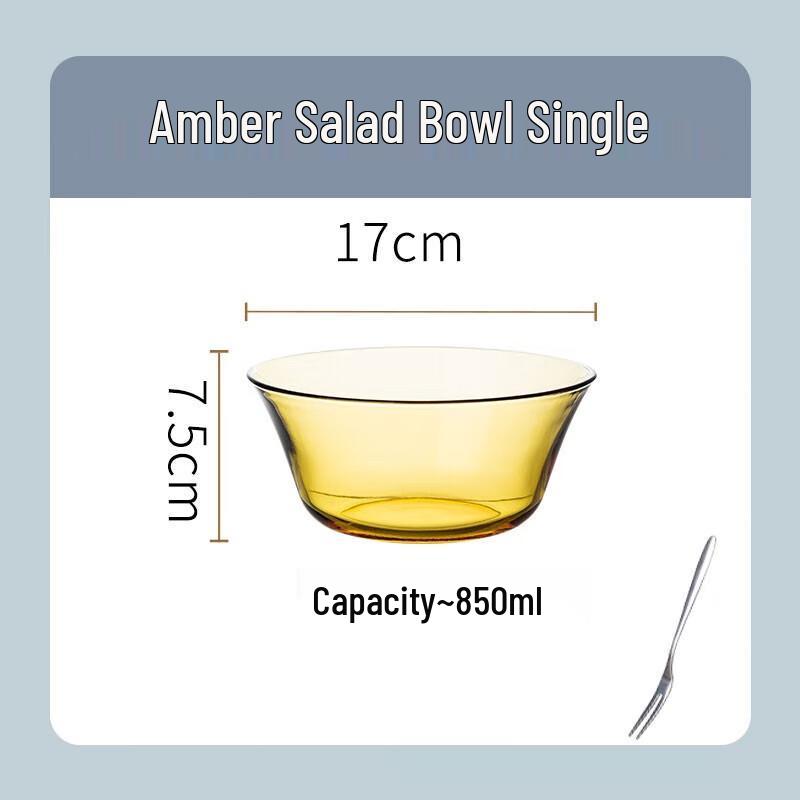 Adneny Hitzebeständige Glas-Servierschüssel