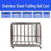 Jundingying Folding Stainless Steel Ball Storage Cart