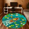 1pc Boat Lake Round Chair Mat Office Area Rug - Non-Slip, Floor Mat for Office, Bedroom, and Indoor Decor P127107