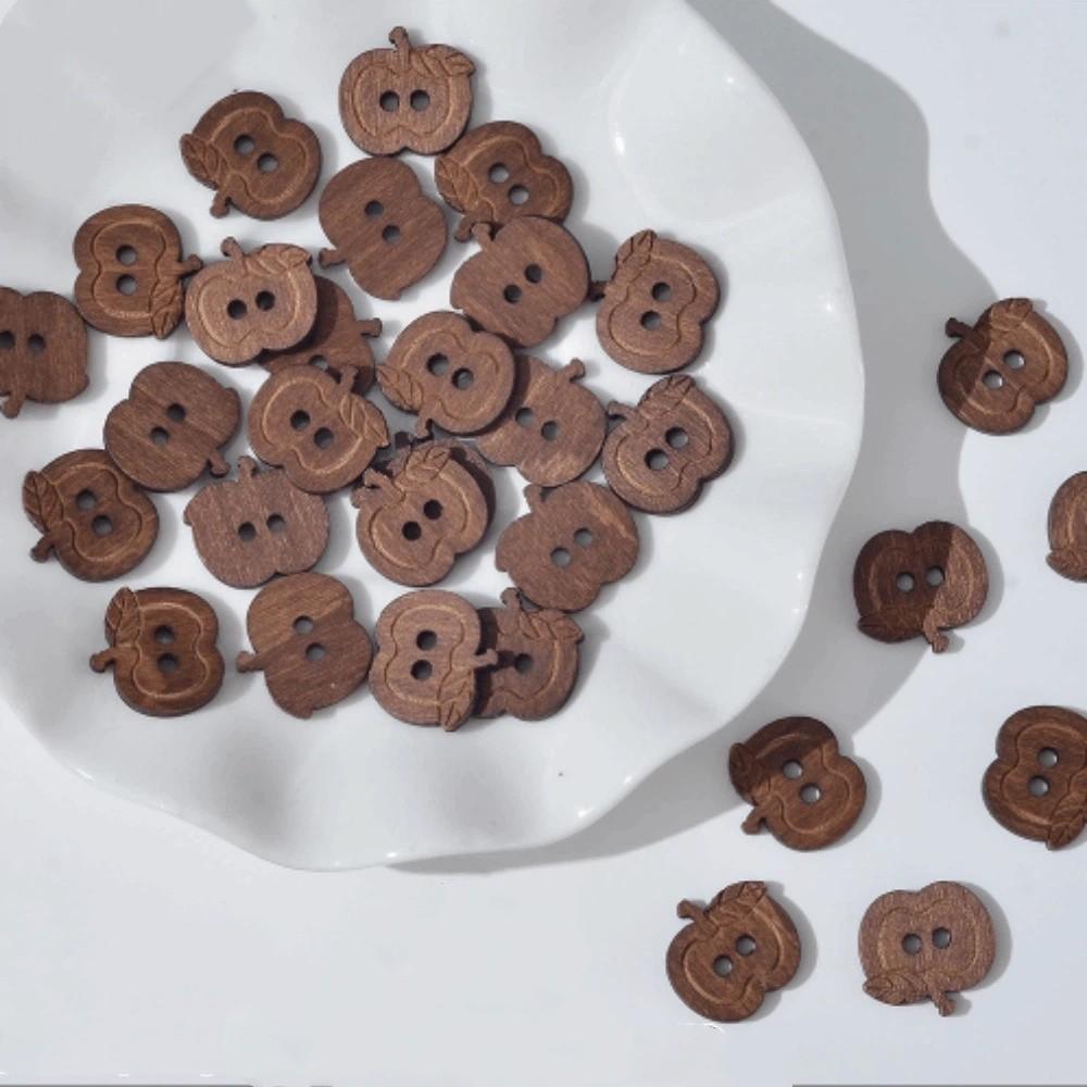 20 Pcs Bear Cat Shape Buttons Wooden Sewing Buttons Creative Projects Fish Buttons Clothing Sewing