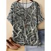 Vintage Women's Casual Loose T-Shirts Printed T-Shirt Fashion Tops Short Sleeves Tees O-Neck Oversized T-Shirt Female Clothing
