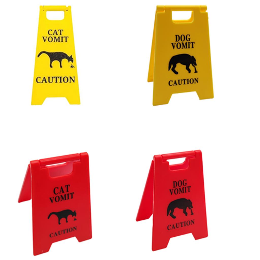 Humorous Cat Vomit Sign Desk Decoration Dogs Vomit Sign Perfect For Pet Owners And Animal Clinics Cat Humor Decors