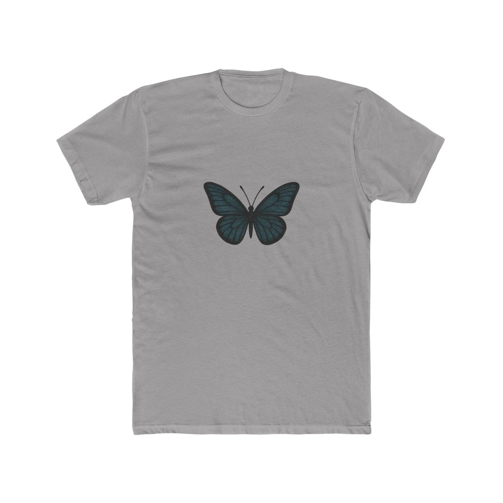 Minimalist Embroidered Butterfly T-Shirt M