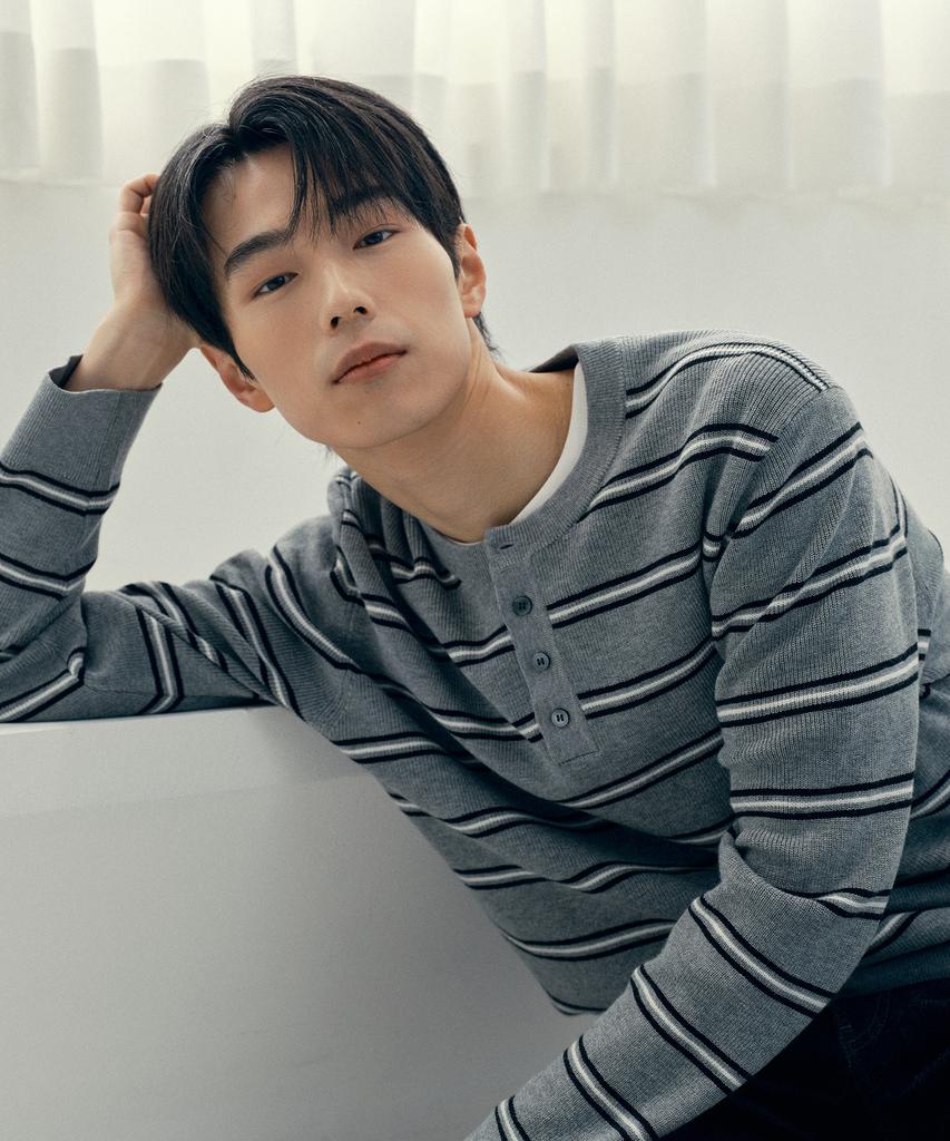 MINDBRIDGE [On] Hazzi Knit Henley Neck Semi-Oversized Daily Knit - 4 Colors