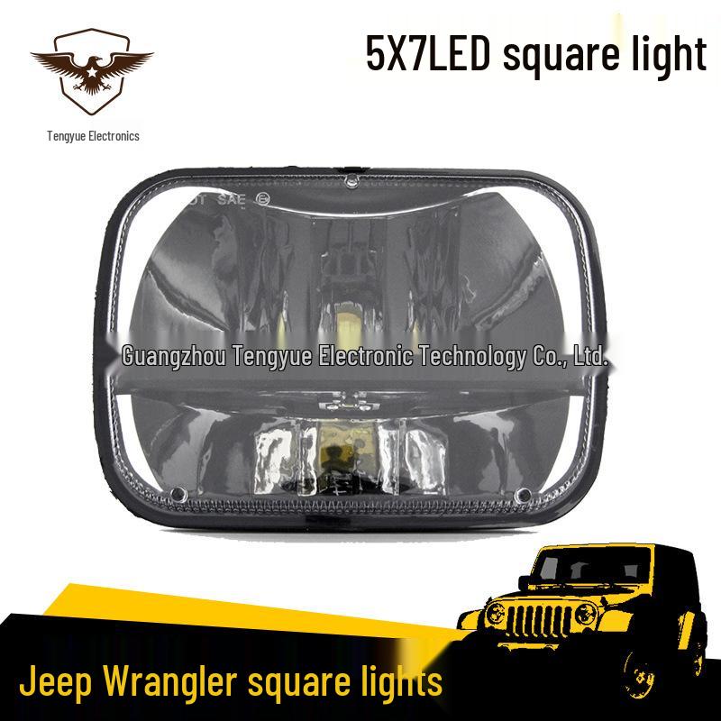 

Светодиодная фара квадратной формы 5x7 дюймов для Jeep Cherokee 216 для бездорожья или 6x7 для модификации грузовика Die-cast Aluminum