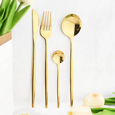 16 buc Oglindă Durabil Tacâmuri Plate Set Tacâmuri Inox Cuțit Lingură Cafea Furculiță Set Veselă Petrecere Vestică Bucătărie Veselă de Masă