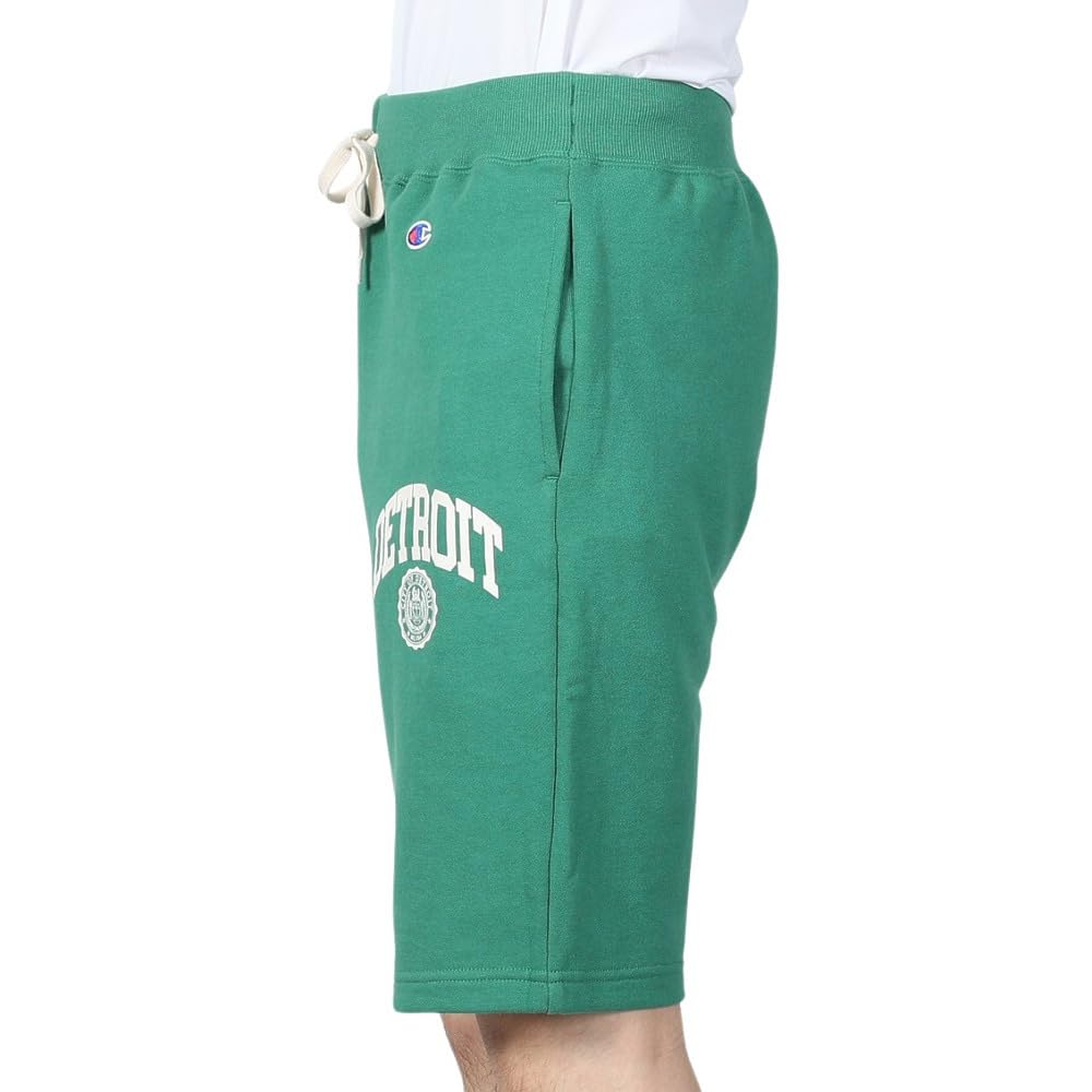 Champion Basic Fleece Sweat Shorts with Graphic Light Men's Print, Green, C3-Z513