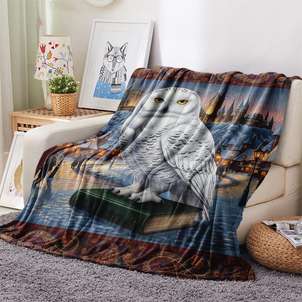 1Pc Cartoon Print Flannel Blanket, High Quality Comfortable for All Seasons, Home Decor, Warmth and Comfort, Perfect for Christmas Birthday Gift
