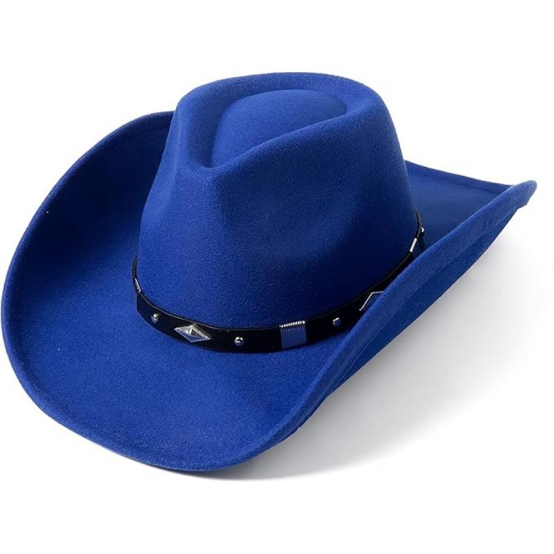 

JYL TS DIY Mini Felt Hat Unisex Autumn Winter Classic Jazz Hat Felt 1222Mao1501 кембридж синього кольору