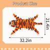 Orange Tiger Cute Bath Mat for Bathroom Fun Tiger Cartoon Bath Rugs for Kids Non Slip Animal Shaped Bathtub Mat Absorbent Bathroom Plush Shower Rugs