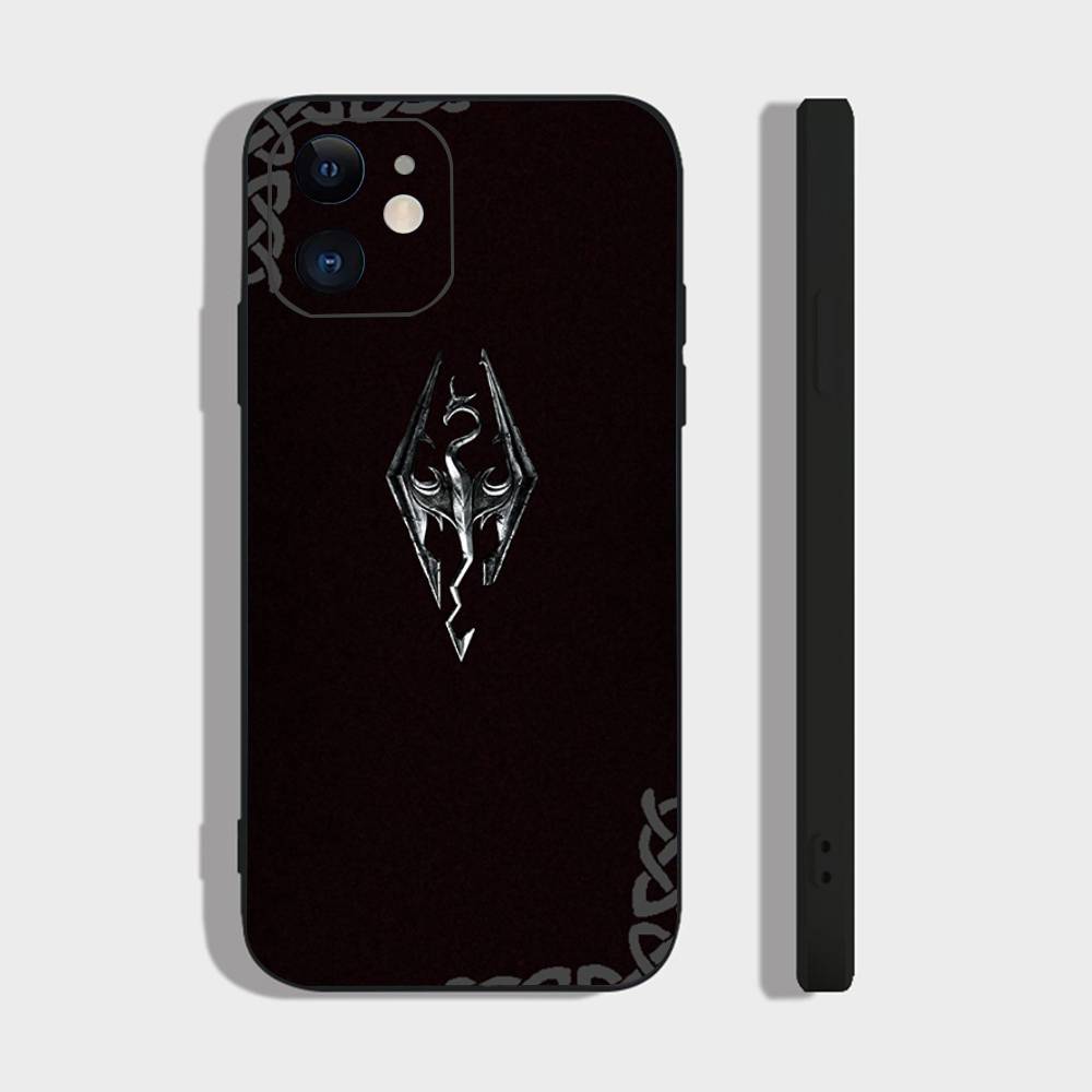 Single Player Game S-Scroll V S-Skyrim Phone Case For IPhone 17 Air 16 15 14 13 Pro Max 11 12 Black Silicone Cover