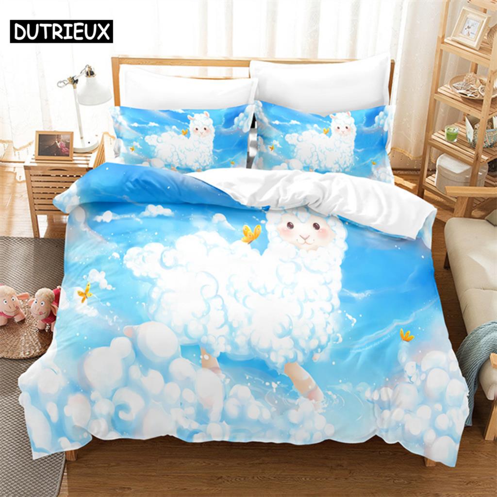 Pink Unicorn Queen Bedding Set Duvet Cover Set Bedding Digital Printing Bed Linen King Size Duvet Cover Set Bedding Set