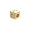 Gold-colored 8x8mm Square A-Z Letter Beads for DIY Handmade Bracelets, Earrings, and Jewelry Accessories Model:VZ246B