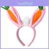 Cute Easter Bunny Ears Hairband With Carrot Bunny Shaped Headband