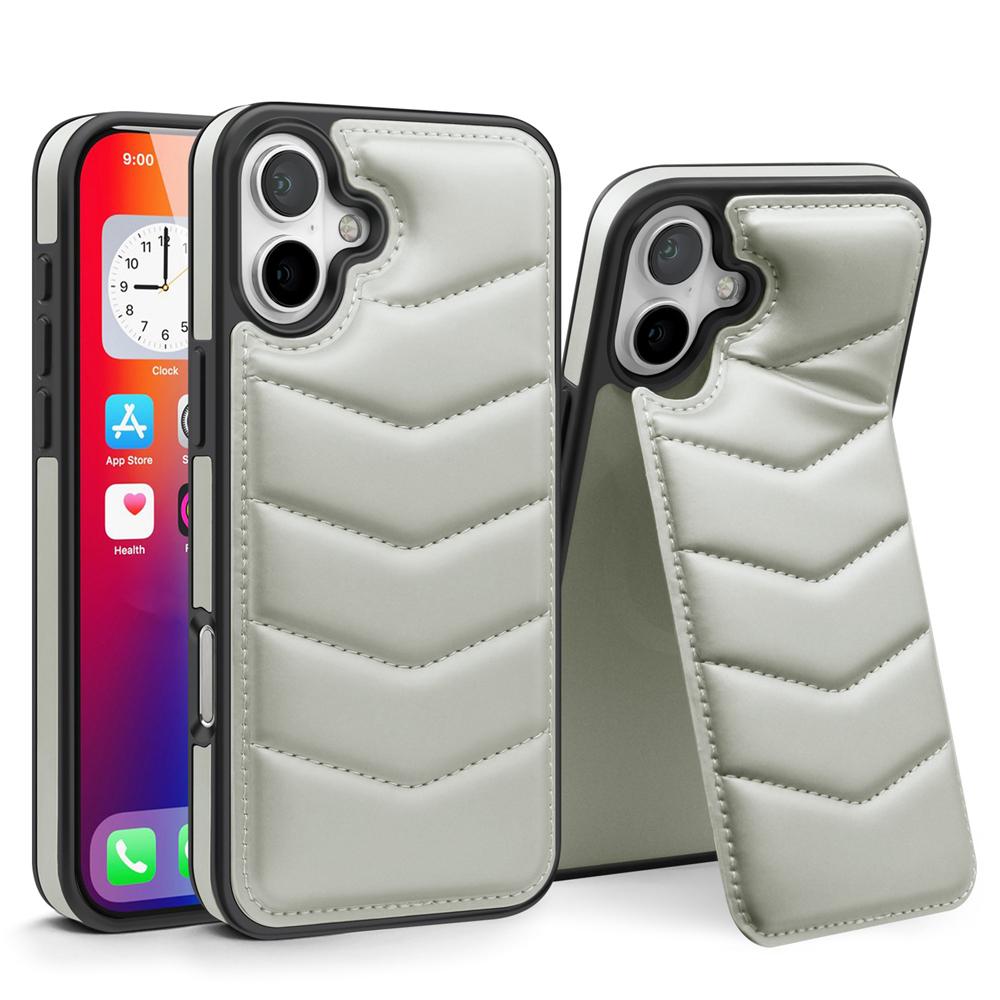 KEYSION Luxuxy PU Leather Card Pocket Case for MagSafe for iPhone 16 16 Plus Magnetic Kickstand Phone Cover for iPhone 15 15Plus