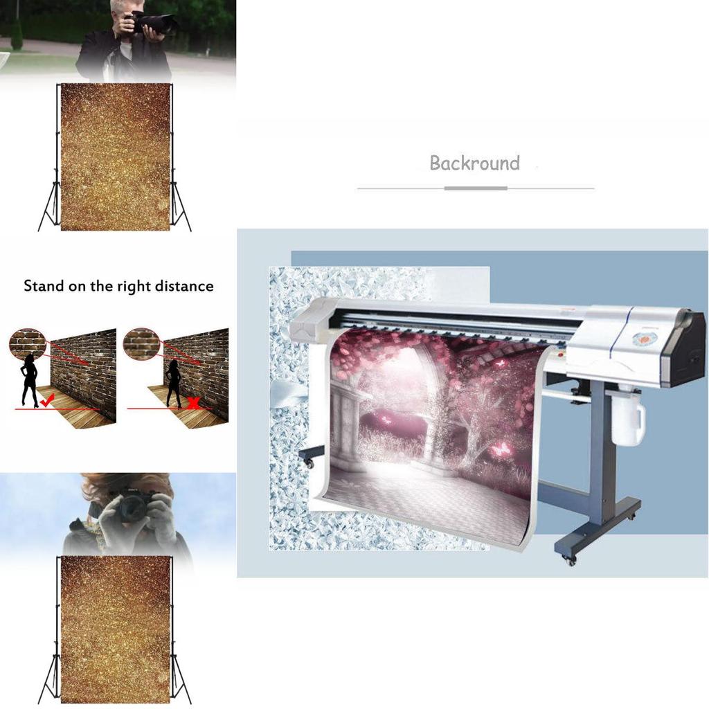 Glitter Studio Golden Photography Backdrop Prop Tools For Wedding Christmas