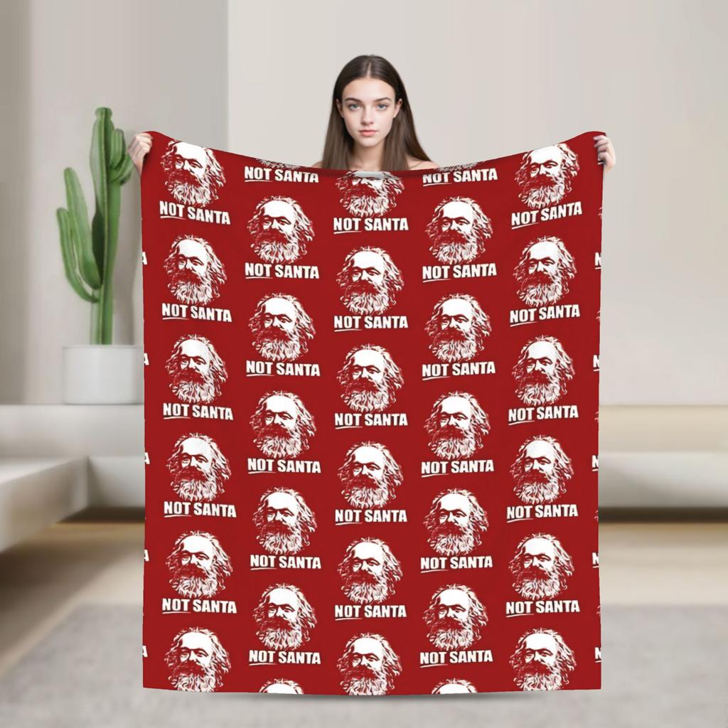 Karl Marx Blanket Quality Super Warm Throw Blanket Winter Students Bedroom Novelty Bedspread