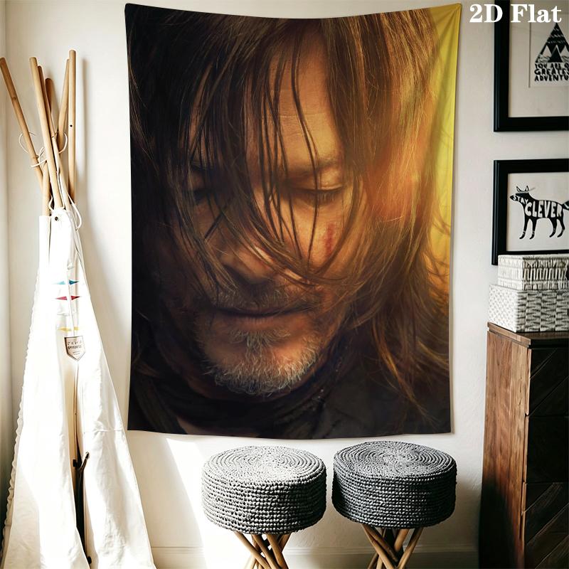THE WALKING DEAD Wall Tapestry Aesthetic Wall Hanging Printed Fabric Blanket Decorative Tapestries for Bedroom Living Room Home Decor