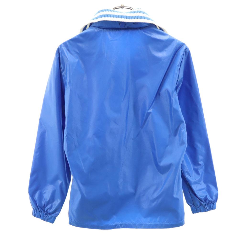 Adidas 70. léta 80. léta Vintage Descente logo trojlístku Nylonová bunda S modrá s kapucí Pánská Použitá