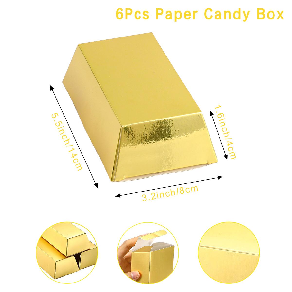 

Подарочная коробка для бумажного золотого слитка, сувениры для вечеринки в пиратском стиле, сумка для конфет, украшения для дня рождения, вечеринки по случаю рождения ребенка other