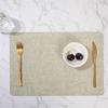 Nordic Minimalist Double-Sided Leather Placemat - Creative PU, Waterproof, Heat-Resistant.