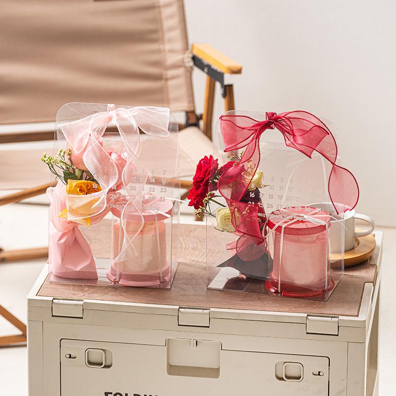INS Candy Chocolate Dessert Box Romantic Valentine's Day Gift Bag 2/3 Inch Mini Cake Packaging Box Birthday Wedding Gift Bags