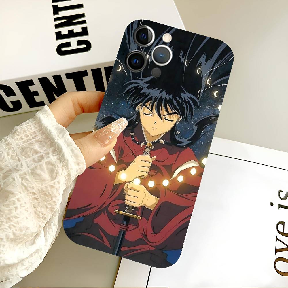 Retro Anime I-Inuyasha Phone Case Silicone Soft For IPhone 17 Air 16 15 14 13 12 11 Plus Pro Max Plus