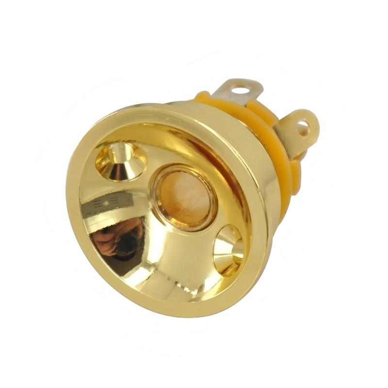 Mono Instrument Jacks Electric Guitar Jacks Single Channel Guitar Plug Metal Texture for Electric Guitar and Bass