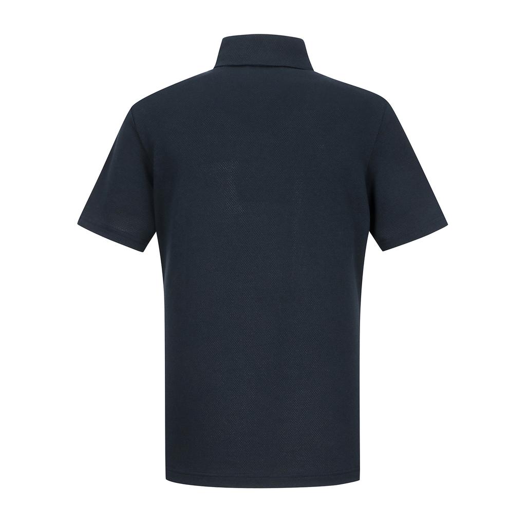 FERRAROMILANO Jersey Mesh Y-Collar T-Shirt Navy (Am0Eks20549)