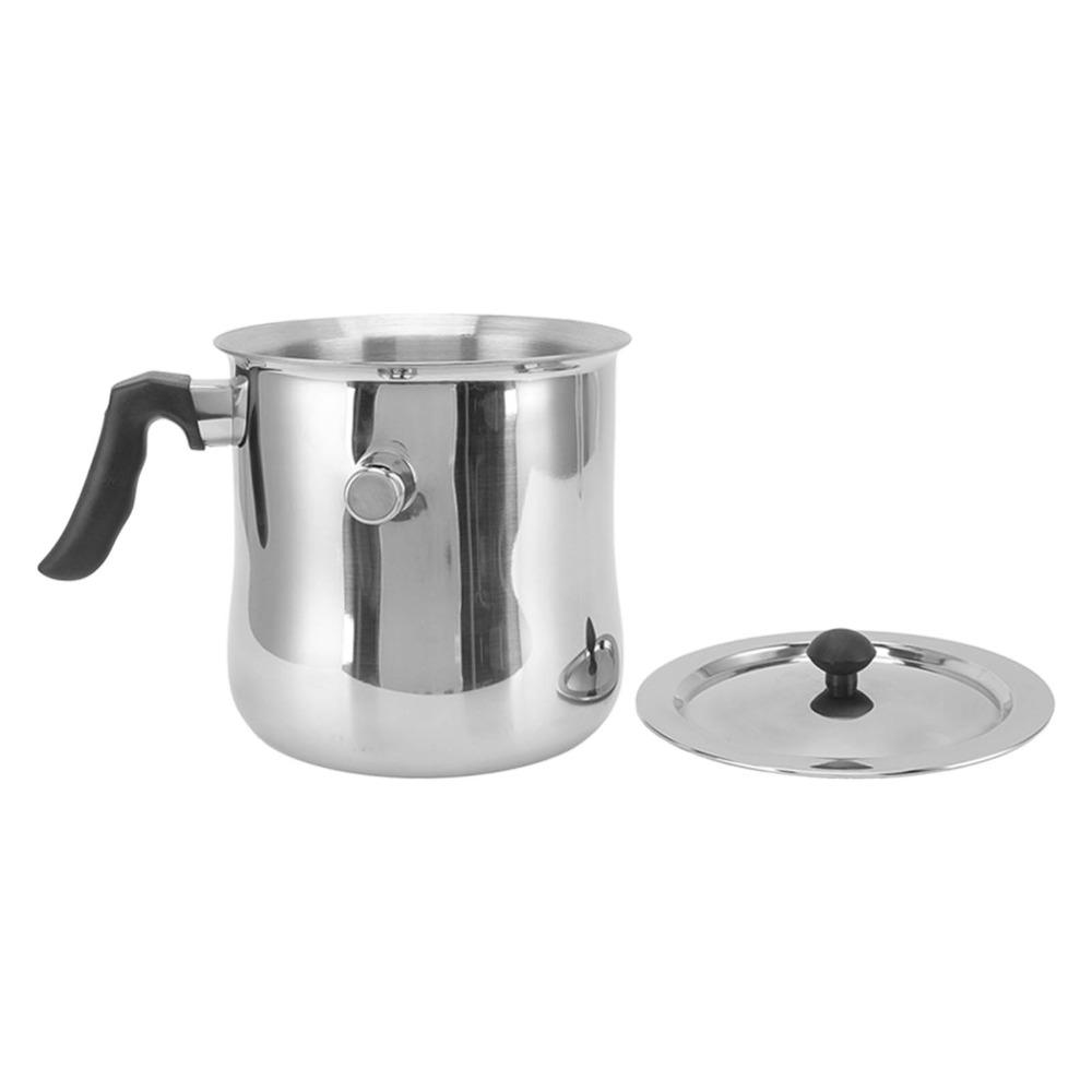 Stainless Steel Bee Wax Melting Pot Heatproof Wax Making Pot Bee Wax Pouring Pot Beekeeping