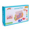3D Wooden Four-in-a-Row Puzzle Toy for Young Children's Early Education, Hands-On and Brain-Teasing with Parent-Child Interaction