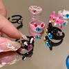 Fashion Cat Funny Personality Ring Charm Cute Style Ring Birthday Party Gift for Friends Exquisite Accessories