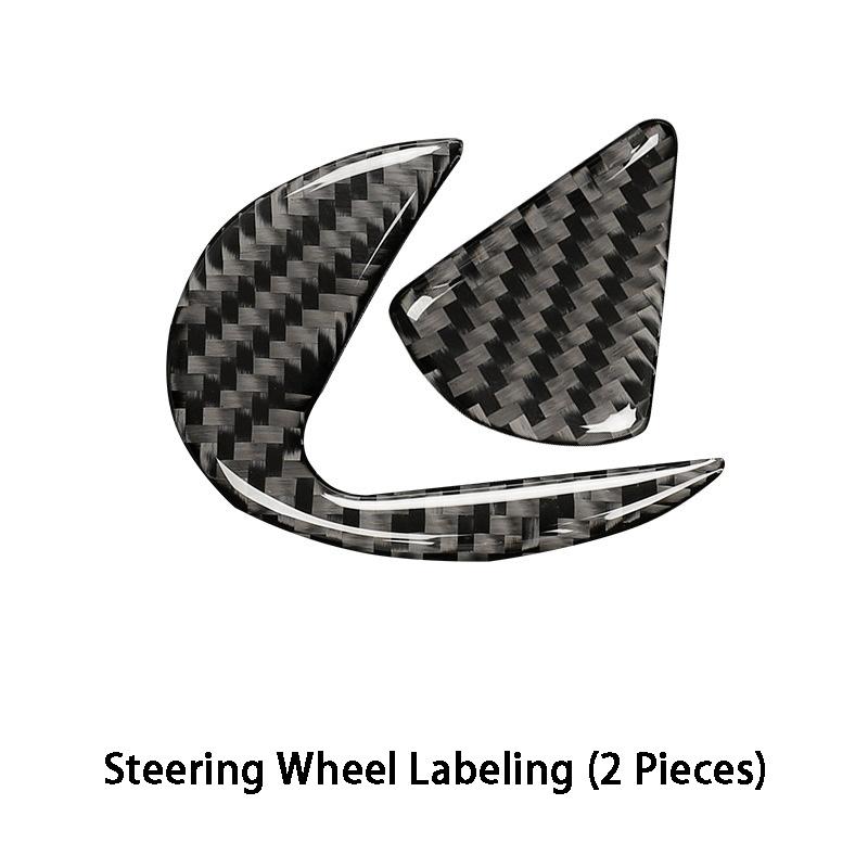 Carbon Fiber Water Cup Gear Steering Wheel Full Kit Interior Trim Sticker Decoration Style Car Accessories For Lexus IS250