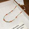Stone Pearl Butterfly Necklace Fashion Retro Premium Clavicle Chain Personality Ethnic Style Jewelry
