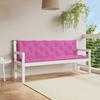 Vidaxl Pallet Cushions, 2 Pcs, Pink, Oxford Fabric
