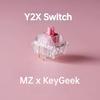NEUER MZ X KeyGeek Y2X Schalter 5PIN Linearer Schalter Fabrikgeschmiert RGB Benutzerdefinierter Transparenter Gehäuseschalter für Mechanische Tastatur