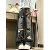 Womens Cartoon Embroidery Washed Denim Jeans Loose Wide Leg Cropped Pants Streetwear