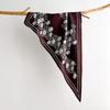 Retro Printed Square Scarf For Women Soft Satin Scarves Bandanas Luxury Hijab Neckerchief Elegant Shawl Wraps