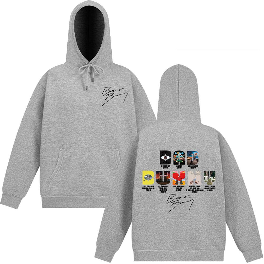 Rapper Bad Bunny Musikalbum Cover Grafik Hoodies Mann Frau Pullover Herbst Winter Mode Langarm Harajuku Sweatshirts