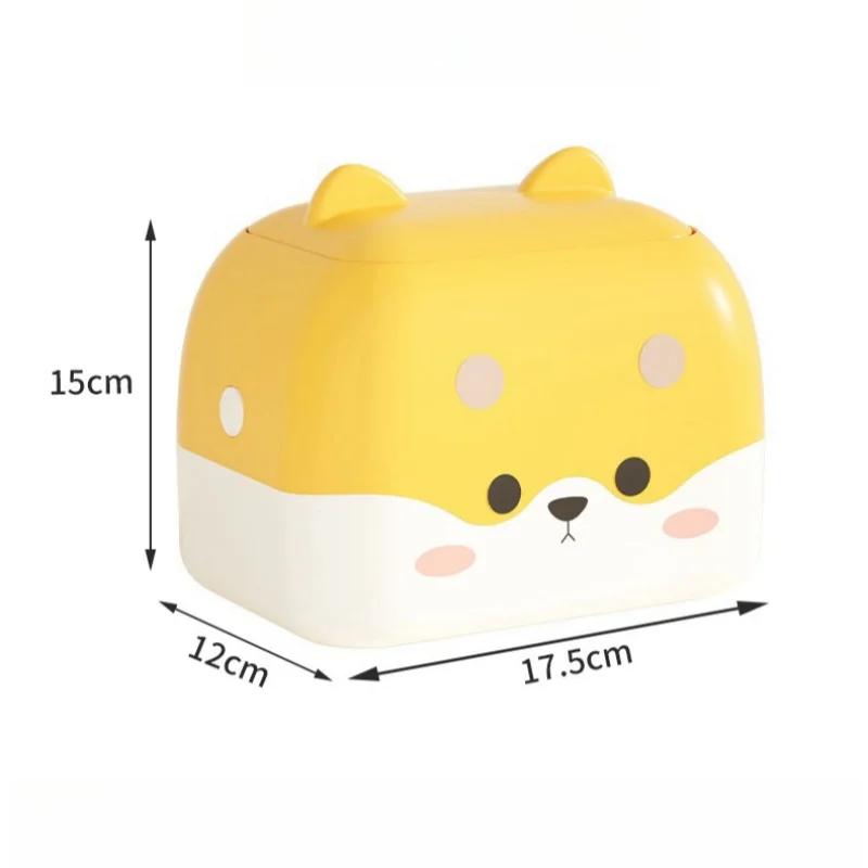 

Настольный мусорный контейнер, многофункциональная коробка для салфеток, симпатичная мусорная корзина с крышкой, мини-пресс для двухслойного мусора, мусорное ведро, настольные мусорные баки