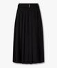 Bobeu Stretch Belted Pleated Skirt_Black 7156135002