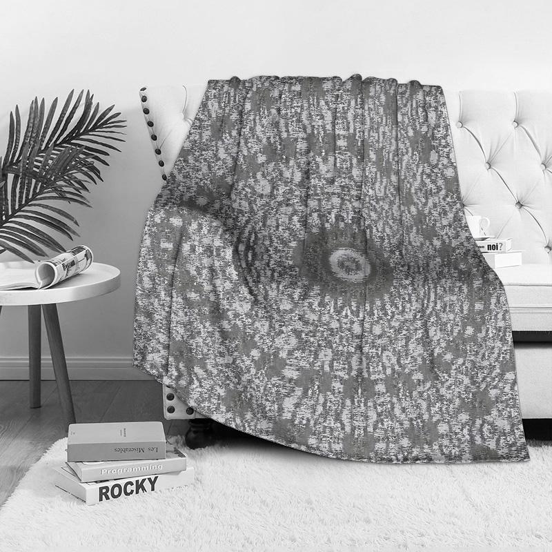 Boho Mandala Print Decke Geometrische Baumwoll-Kuscheldecke Hippie Tagesdecke Festival Decke Heimdekoration Kissenbezug