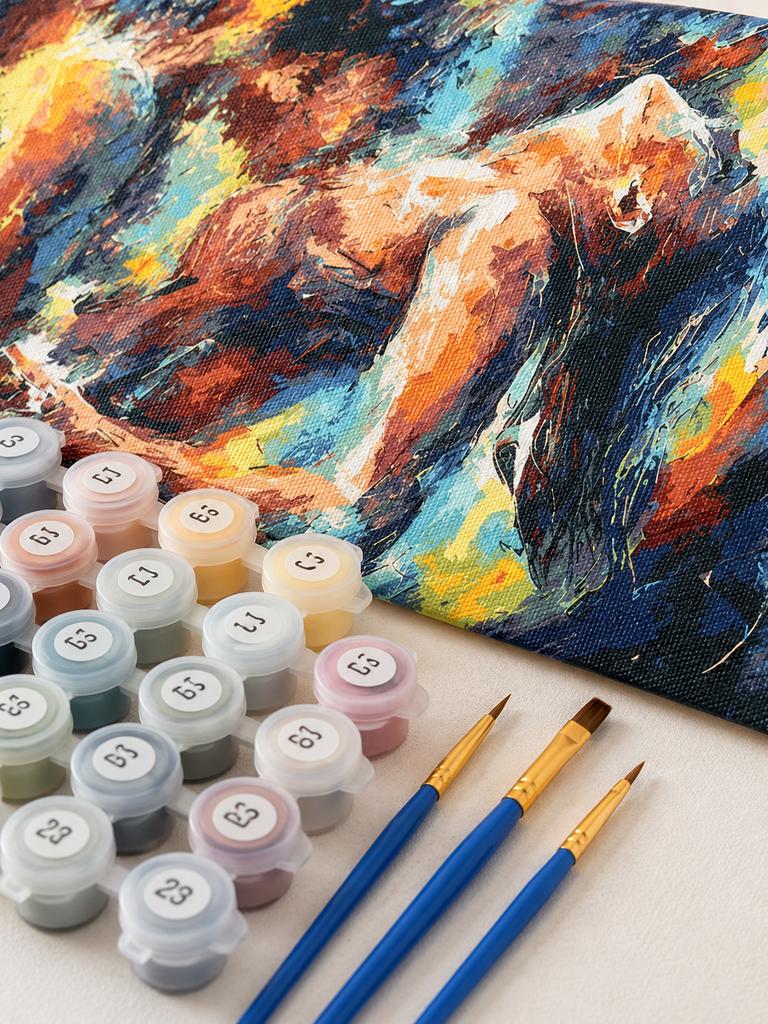 Painting By Numbers Pictures To Paint - Abstraction, Passion 50X40