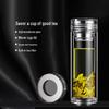 Double-Wall Glass Tea Infuser Bottle