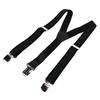 Mens Suspenders Strong Fixability   Beautiful Practical Fashionable Metal Clip Wide Suspenders for Formal Party