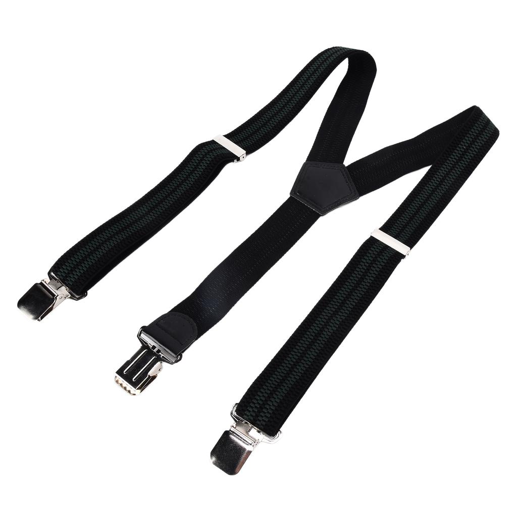Mens Suspenders Strong Fixability Beautiful Practical Fashionable Metal Clip Wide Suspenders for Formal Party