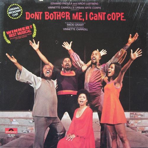 

LP Record VARIOUS Dont Bother Me I Cant Cope Orig PD6013PROMO Polydor 1972 US Soundtracks Musicals Used