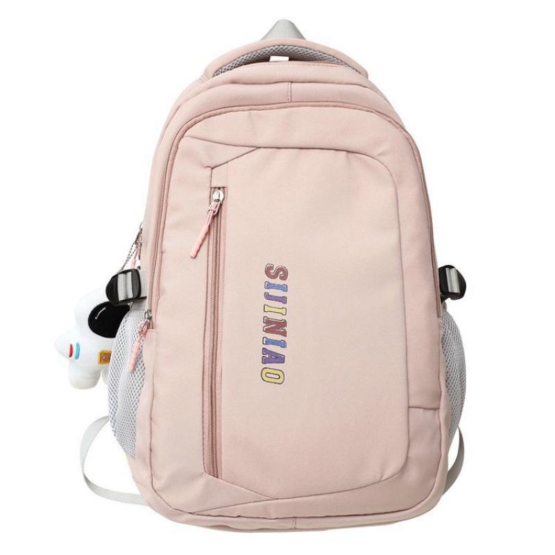 School bag for female junior high school students Simple and versatile college students Waterproof backpack ins Large capacity high school student b
