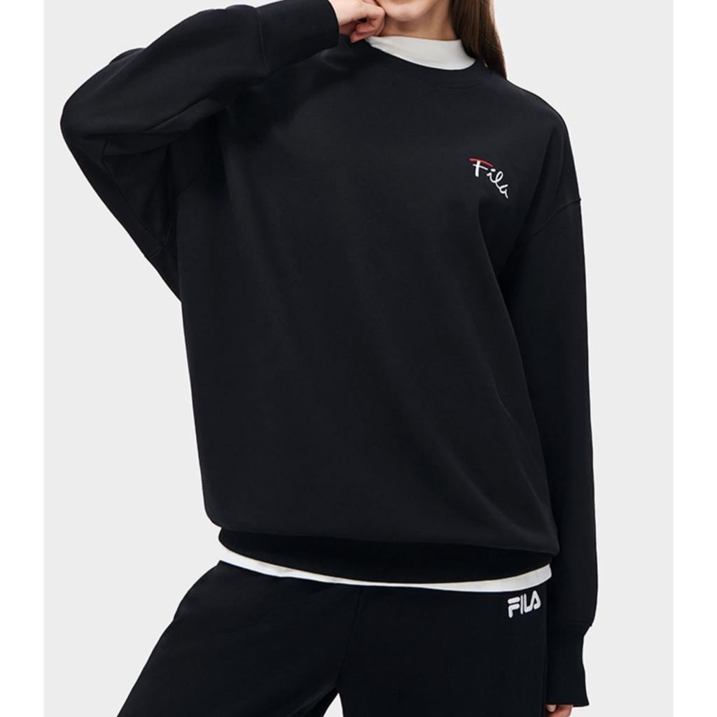 FILA Logo Sweater 'Black' Men's F11U248201F-BK