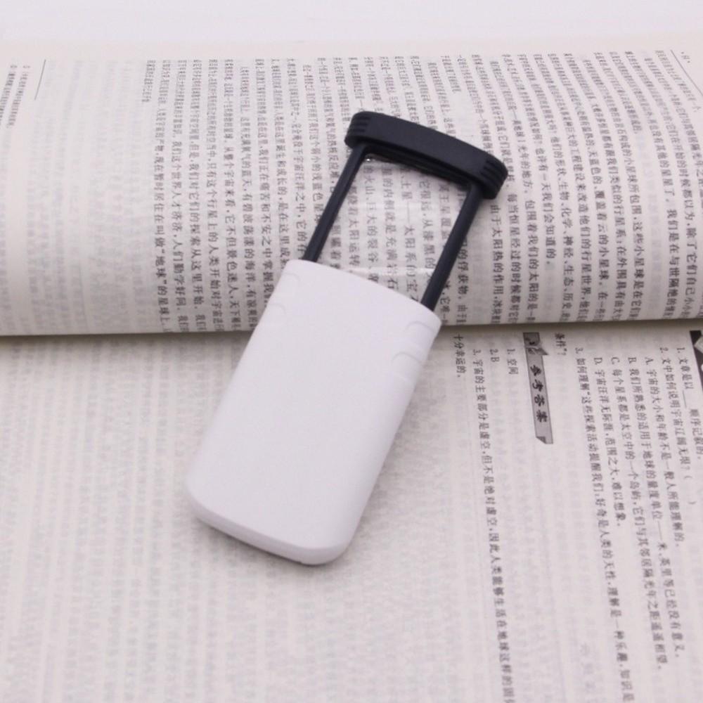 4X Magnification Pocket Magnifying Glass Drawable Design Rectangular Shape Small Magnifier Portable Lighted Magnifier